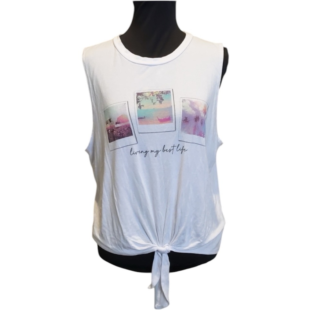 EUC | Dirtee Laundry | Polaroid-Style Tank Top | Size Large